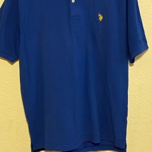 U.S. Polo Assn. Royal Blue Polo Shirt with Yellow Logo